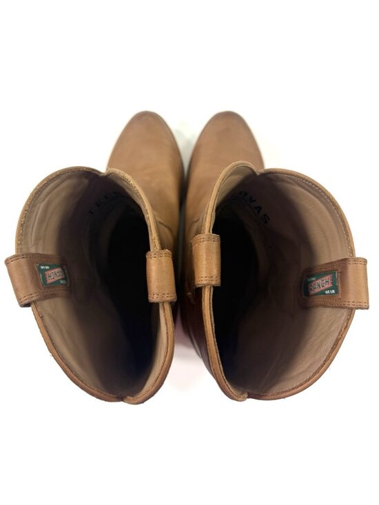 Tecovas Mens Boots The Knox Wedge Brown Cowhide Ropers Size 9.5 EE Work Ranch main image 4